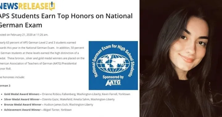 U konkurenciji od 25.000 učenika:&nbsp;Zeničanka Dženita Gazić osvojila srebrenu medalju u poznavanju njemačkog jezika u SAD&nbsp;