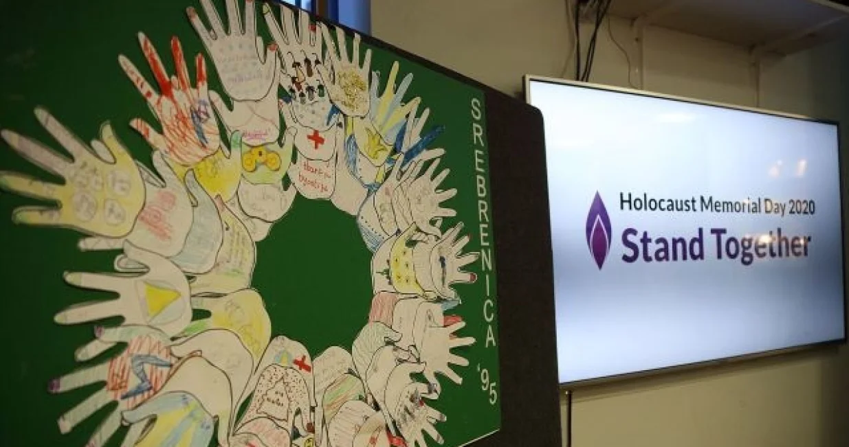 Detalj sa pro&scaron;logodi&scaron;njeg obilježavanja Međunarodnog dana sjećanja na holokaust/ BCD