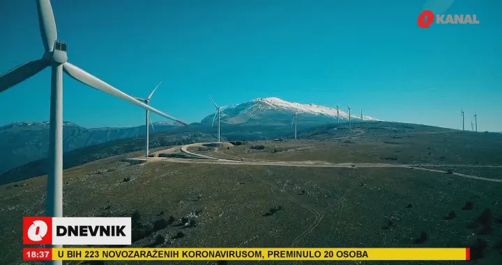 (VIDEO) Radovi na izgradnji vjetroparka Podveležje okončani simbolično na Dan nezavisnosti BiH