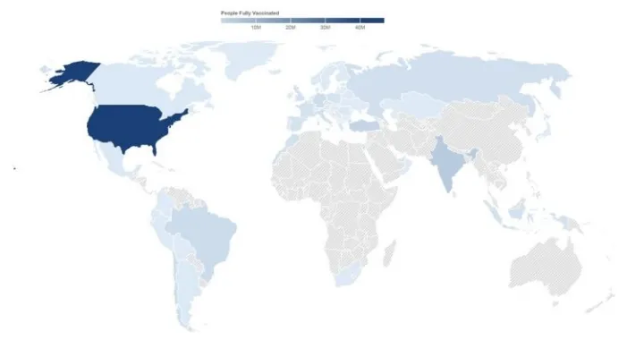 Nema nas ni na mapi: Gdje je BiH u svjetskim okvirima po broju vakcinisanih