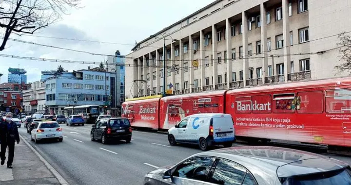 saobraćajna nesreća marijin dvor blokirani tramvaji/