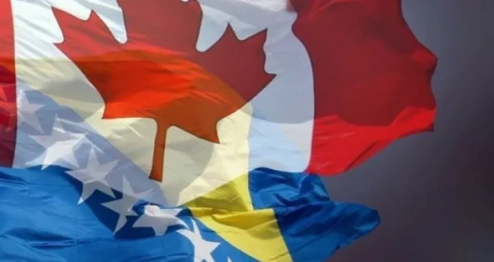 Kanada, Bosna i Hercegovina BiH, zastava/Bhraja