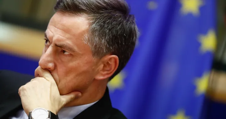 epa09440888 Chair of Foreign Affairs Committee of the European Parliament David McAllister speaks during EP Committee on Foreign Affairs joinly with the Committee on Development and with the Delegation for relations with Afghanistan at the European Parliament, in Brussels, Belgium, 01 September 2021. MEPs take stock of latest developments in Afghanistan. EPA/STEPHANIE LECOCQ/Stephanie Lecocq