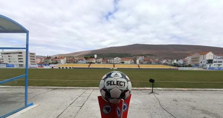 Stadion Mokri dolac uoči duela Posušje - Željezničar, 03.04.2022.