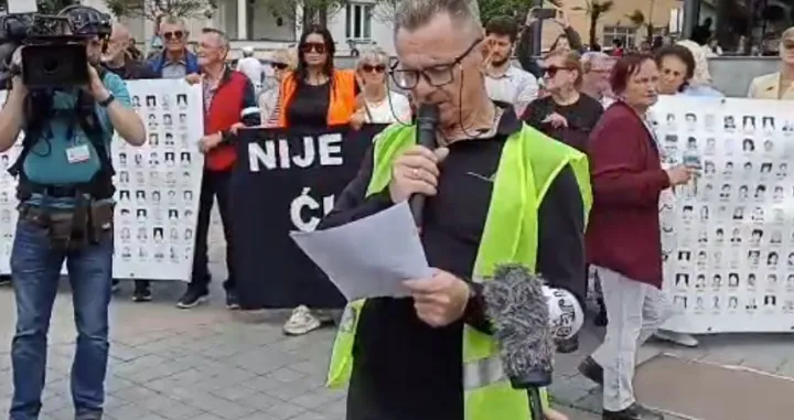 Fikret Bačić, predsjednik udruženja roditelja ubijene djece Prijedora<br>/