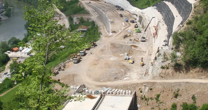 dionica 2 - Nemila - Vranduk, izgradnja potpornih zidova/Muhamed Tunović