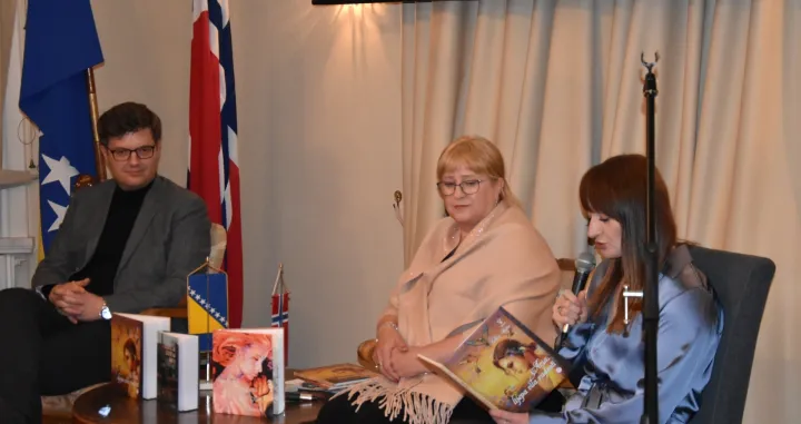 Edhija Mahić, promocija knjiga, Ambasada BiH u Oslu (Oslo, Norve&scaron;ka)/Fahro Konjhodžić