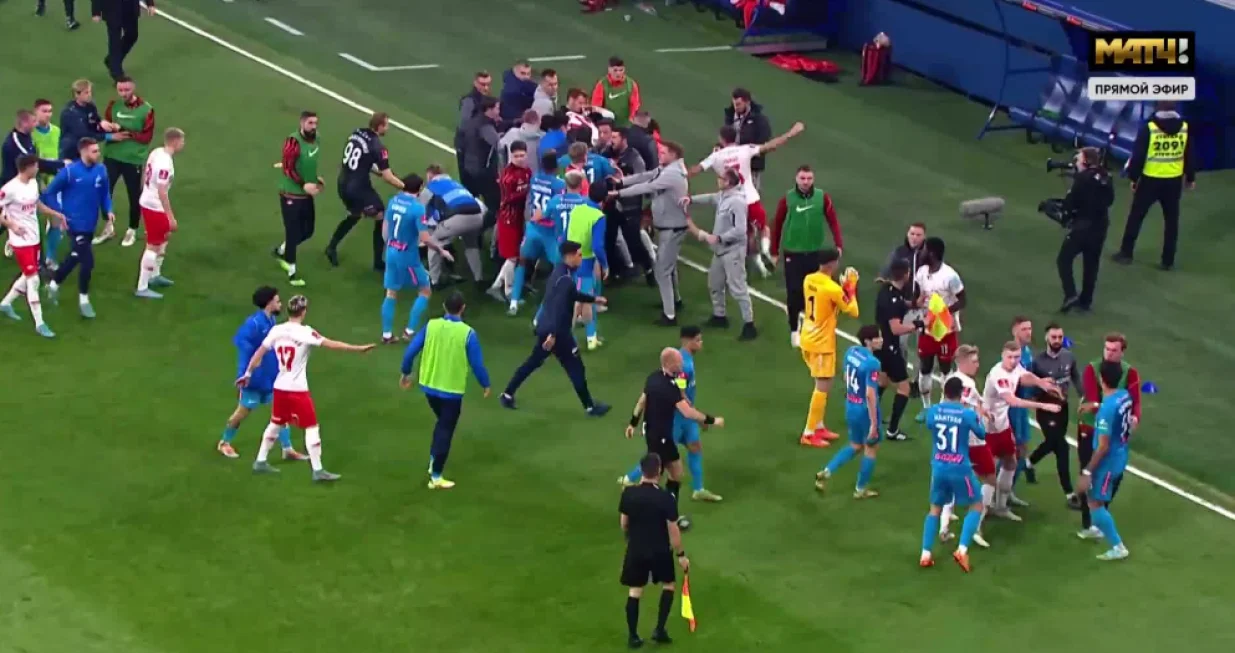 Igrači Zenita i Spartaka