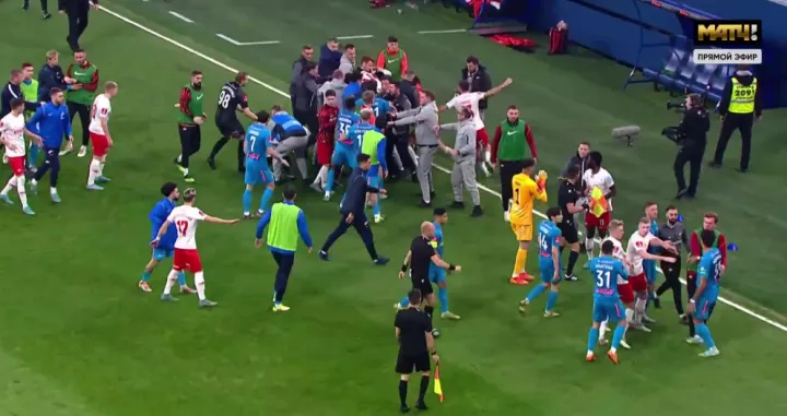 Igrači Zenita i Spartaka