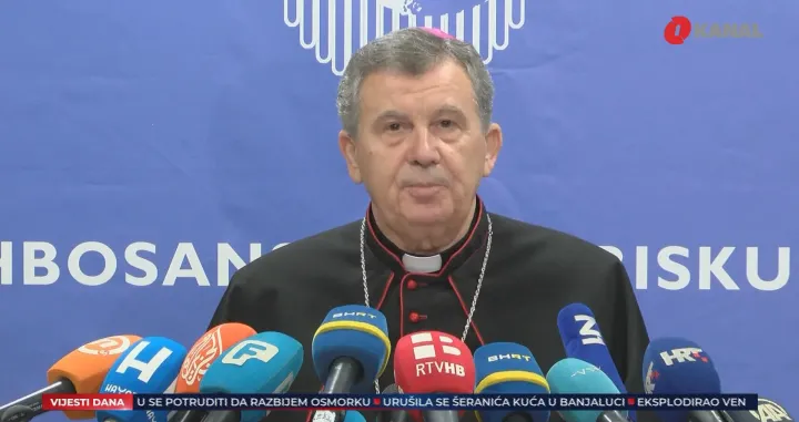 Vrhbosanski nadbiskup mons. Vuk&scaron;ić/