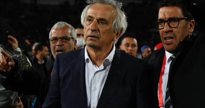 epa09859530 Head coach of Morocco Vahid Halilhodzic celebrate the qualification after the FIFA World Cup 2022 African Qualifiers soccer match between Morocco and DR Congo in Casablanca, Morocco, 29 March 2022. Morocco won 5-2 on aggregate. EPA/JALAL MORCHIDI
