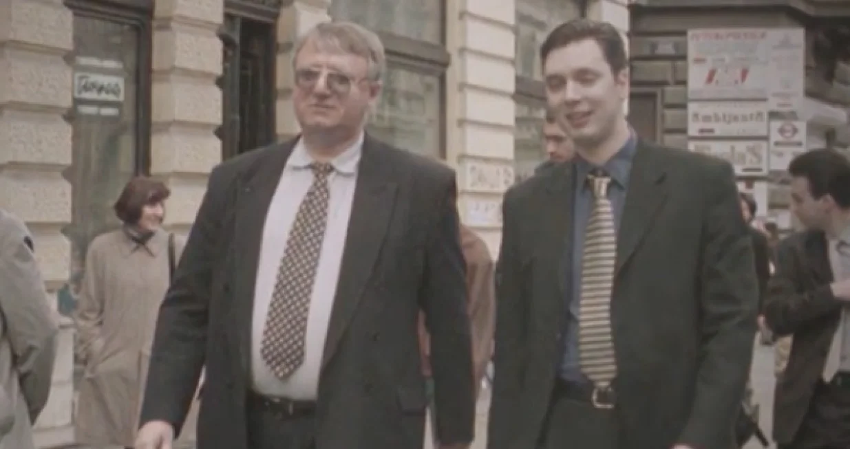 Vojislav &Scaron;e&scaron;elj i Aleksandar Vučić/
