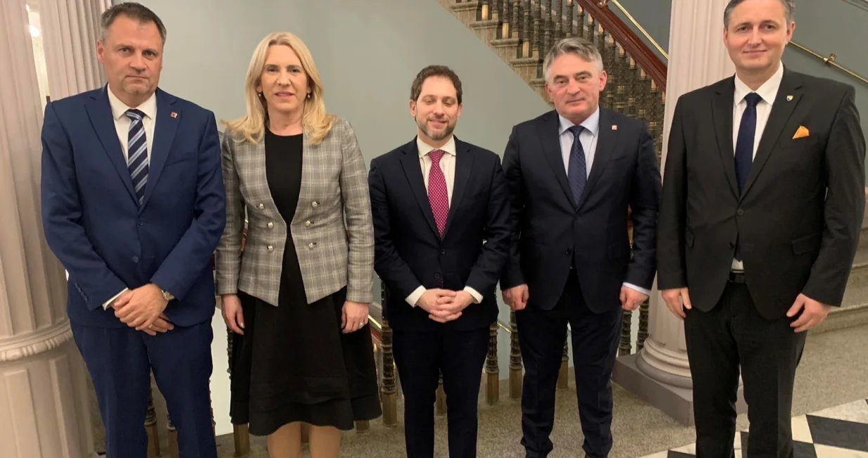 Članovi Predsjedni&scaron;tva BiH sa Jonom Finerom/Predsjedni&scaron;tvo BiH/