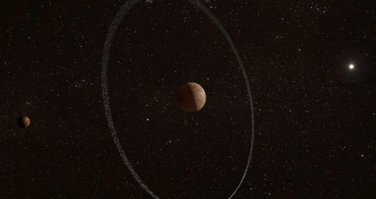 Ilustracija Quaoara i njegovog prstena<br>sciencealert.com/