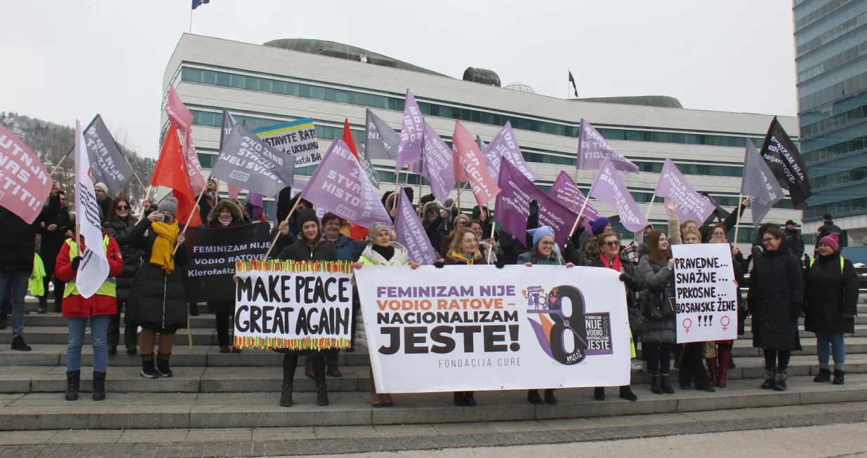 Fondacija CURE organizuje mirovno-aktivistički mar&scaron; povodom Međunarodnog dana žena kako bi skrenuli pažnju da životi žena nisu sigurni/Senad Gubelić