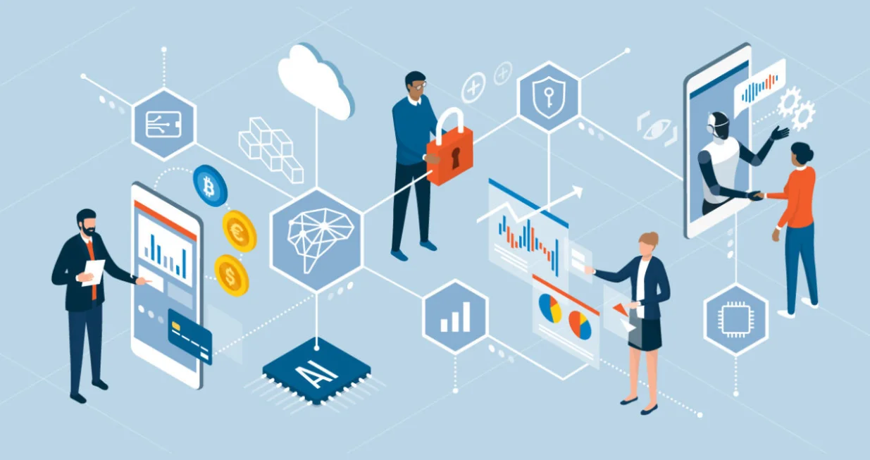 Banke bankarstvo ilustracija/