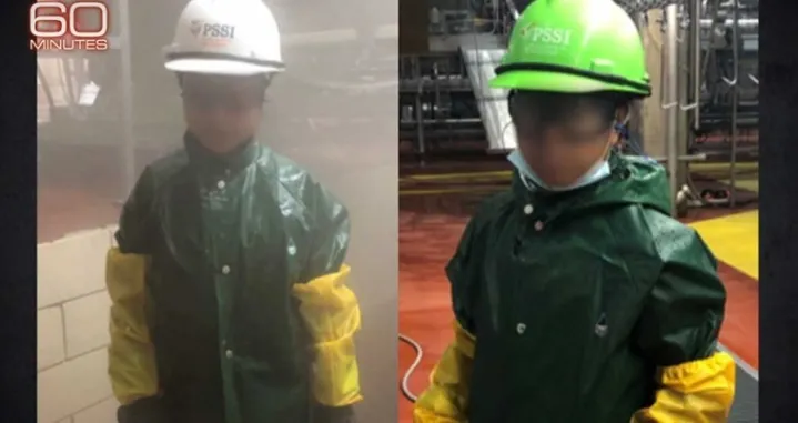 CBS News je objavio dvije fotografije djece koja rade u klaonici/ CBS News/