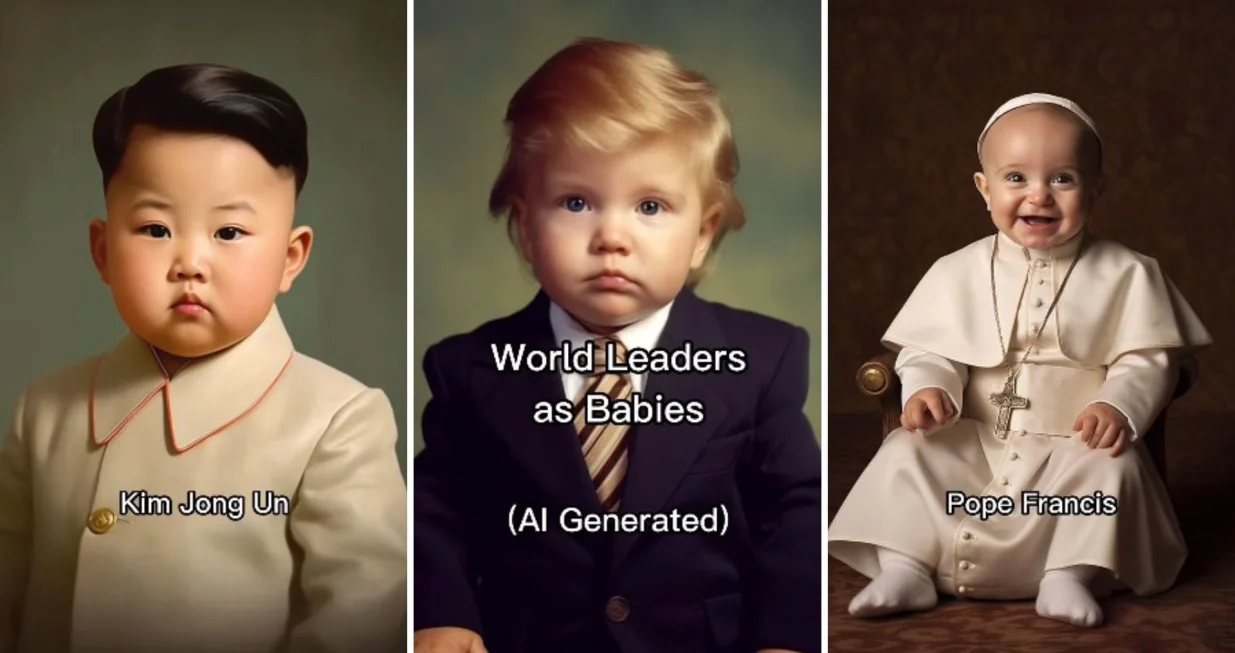 Svjetski lideri kao bebe/Screenshot/