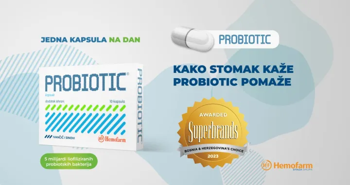 Hemofarm Probiotic dobitnik priznanja Superbrands BiH 2023