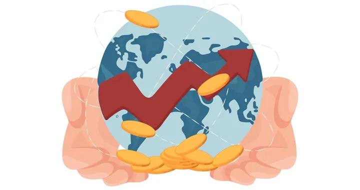 Globalna ekonomija ilustracija/