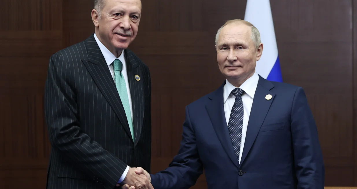 Turski predsjednik Recep Tayyip Erdogan i predsjednik Rusije Vladimir Putin/�