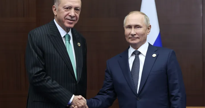 Turski predsjednik Recep Tayyip Erdogan i predsjednik Rusije Vladimir Putin/�
