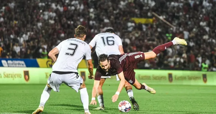 Sarajevo - Torpedo Kutaisi<br>Mario Vrančić <br>Pedro Monteiro<br>Nika Sandokhadze