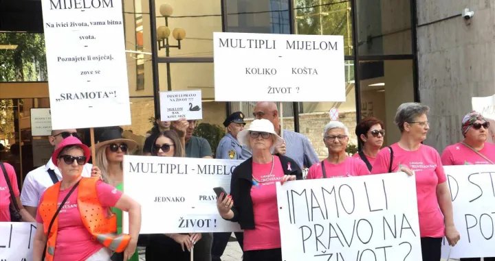 Protest nevladinih organizacija iz Parlamenta FBiH/Didier Torche/