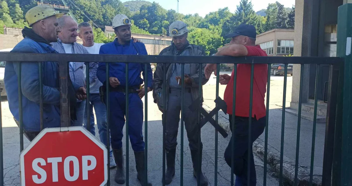 Zenički rudari protest/Muhamed Tunović