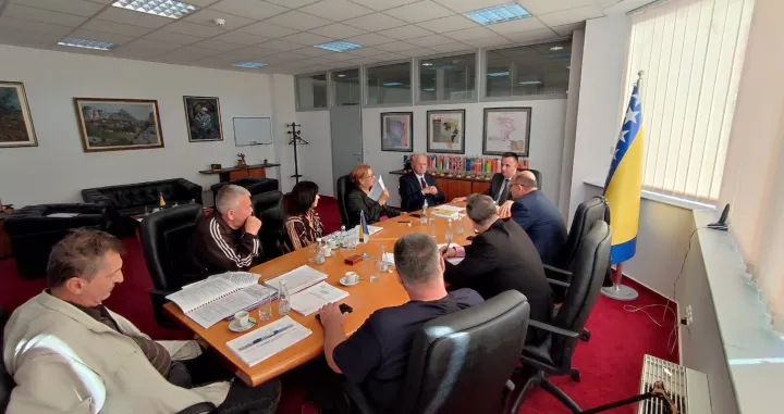 Radnici Hidrogradnje, sastanak, Ministarstvo energije, rudarstva i industrije FBiH/