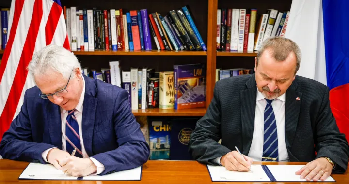 Ambasador Michael Murphy i Josef Zrzaveck&yacute;/