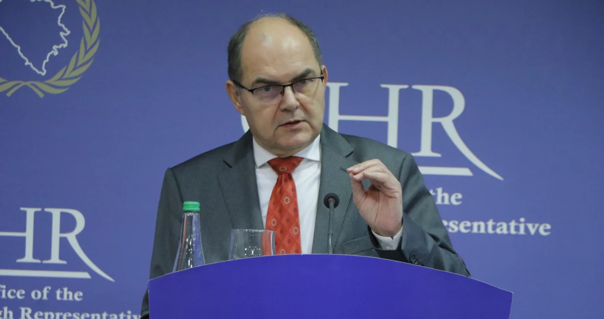 Visoki predstavnik međunarodne zajednice u Bosni i Hercegovini Christian Schmidt nakon sjednice političkih direktora Upravnog odbora Vijeća za provedbu mira (PIC)/Senad Gubelić