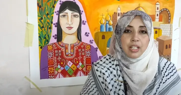 Heba Zagout<br><br> /Screenshot Youtube/Palestinian Artists/