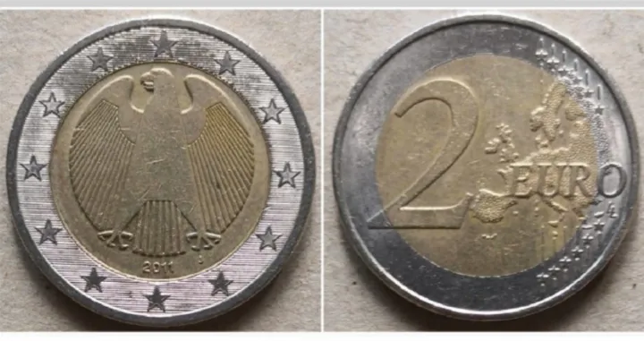 Riječ je o "vrlo rijetkom" novčiću od dva eura/Twitter