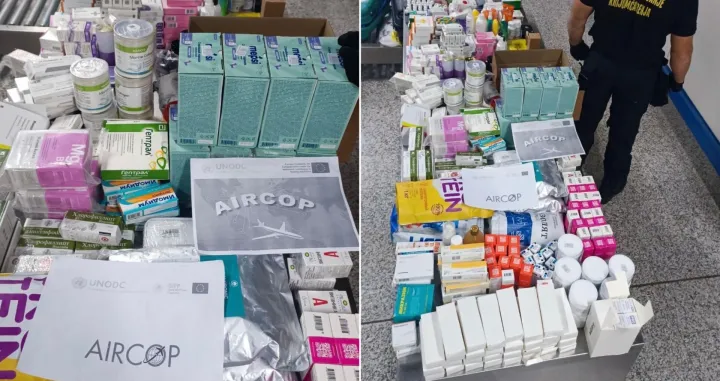 Oduzeta roba na Međunarodnom aerodromu Sarajevo, oduzeti lijekovi, suplementi, kreme za sunčanje.../Uio Bih