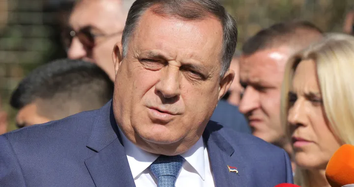 Obraćanje Predsjednika RS-a Milorada Dodika nakon roči&scaron;ta u Sudu Bih/Senad Gubelić