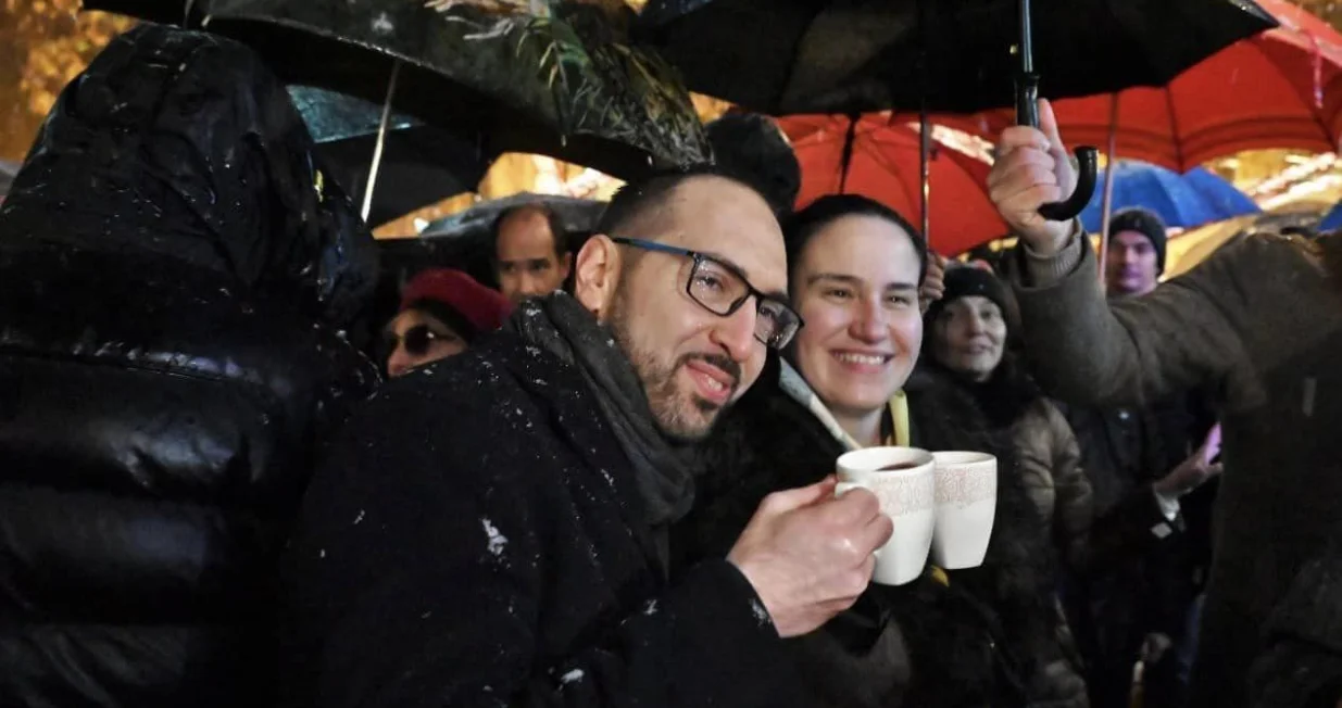 Benjamina Karić i Tomislav Tomašević, advent, Zagreb, Hrvatska/Grad Sarajevo