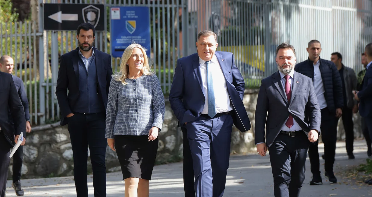 Obraćanje Predsjednika RS-a Milorada Dodika nakon roči&scaron;ta u Sudu Bih/Senad Gubelić