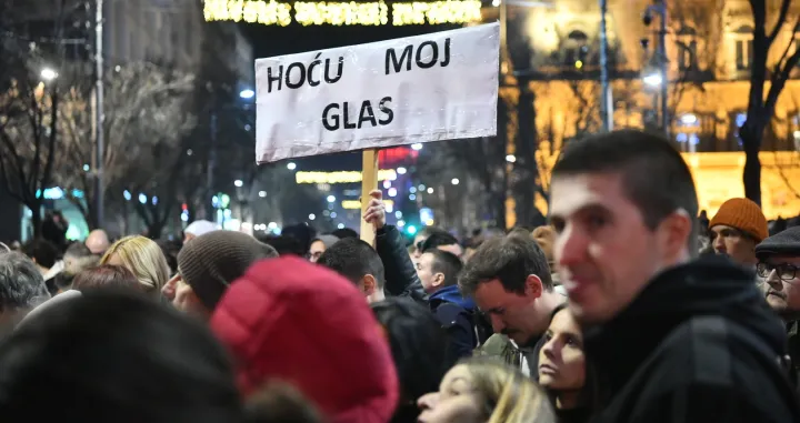 Protest u Beogradu ispred RIK-a/Nova.rs/