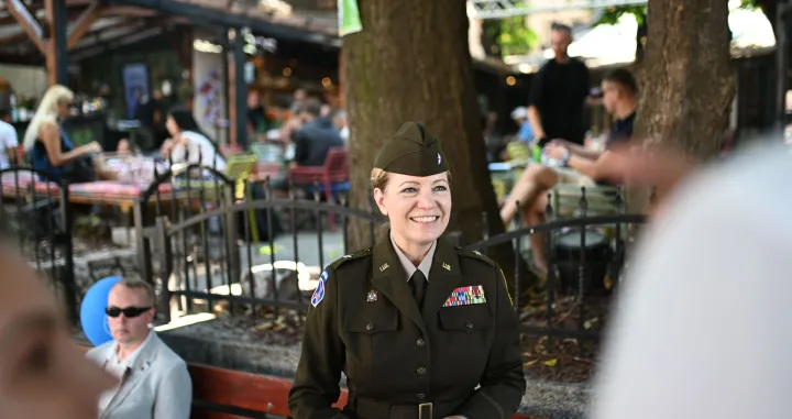 Brigadna generalica Pamela McGaha, komandantica NATO-štaba Sarajevo/