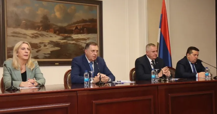 Milorad Dodik, Željka Cvijanović, Radovan Višković i Nenad Stevandić/