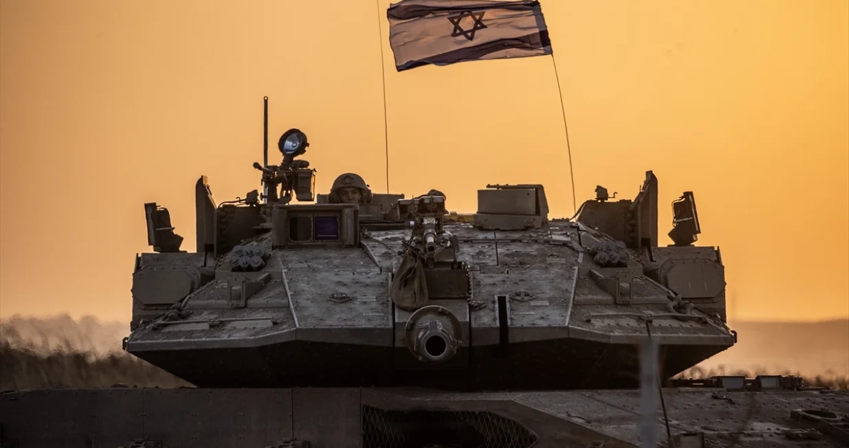 Izraelska vojska u blizini granice sa Gazom, Pojas Gaze, Gaza, Palestina/Anadolija