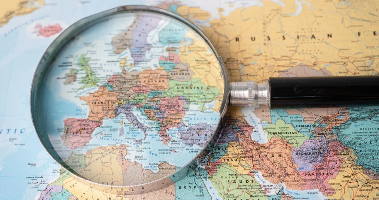 Mapa Evrope/ Ilustracija/