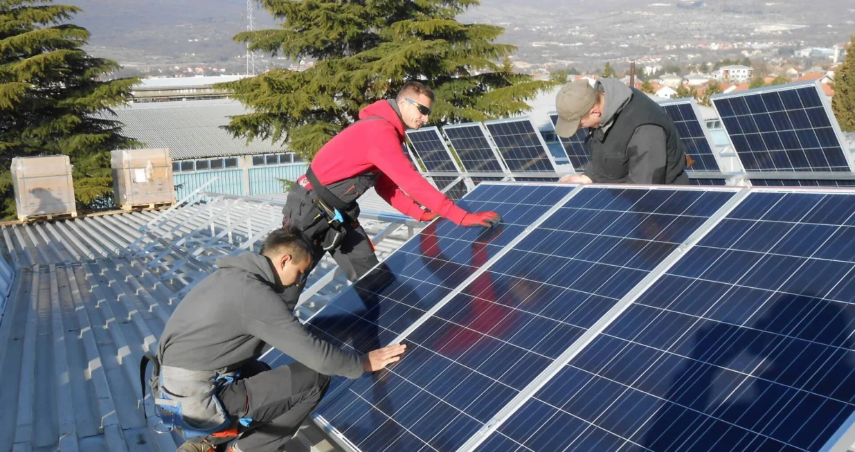 montiranje solarnih panela/