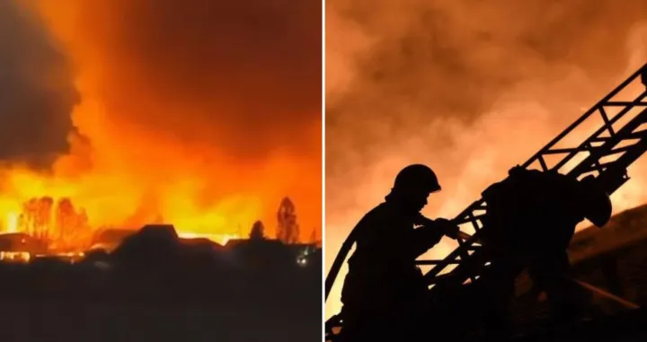 Ukrajinski dron pao na rafineriju nafte u Volgogradu, eksplozija, požar, Rusija, Ukrajina/X