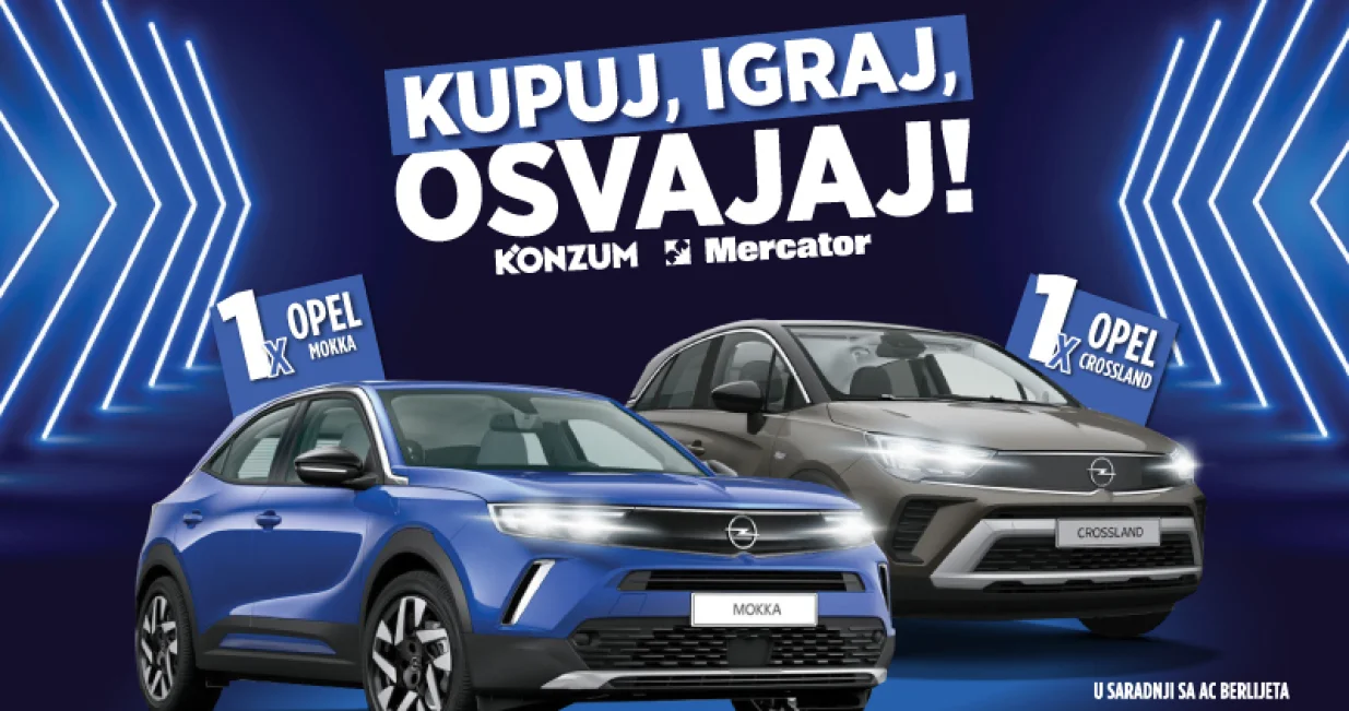 Konzum i Mercator, nagradna igra "Kupuj, igraj, osvajaj"/