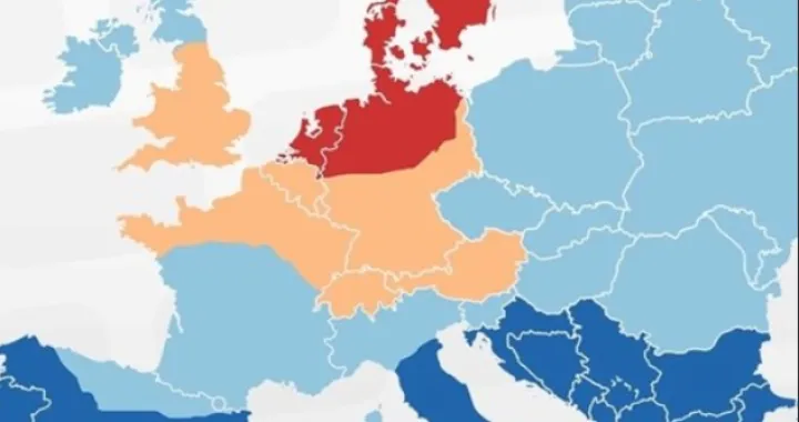 gostoprimstvo turizam evropa mapa/