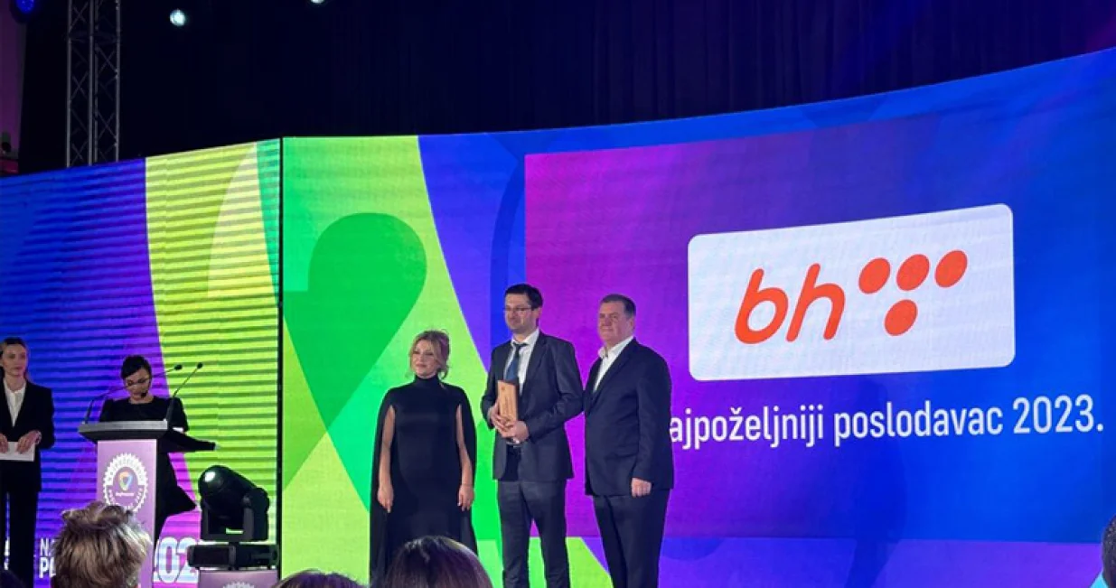 BH Telecom, dodjela priznanja "Najpoželjniji poslodavac u BiH za 2023. godinu"/