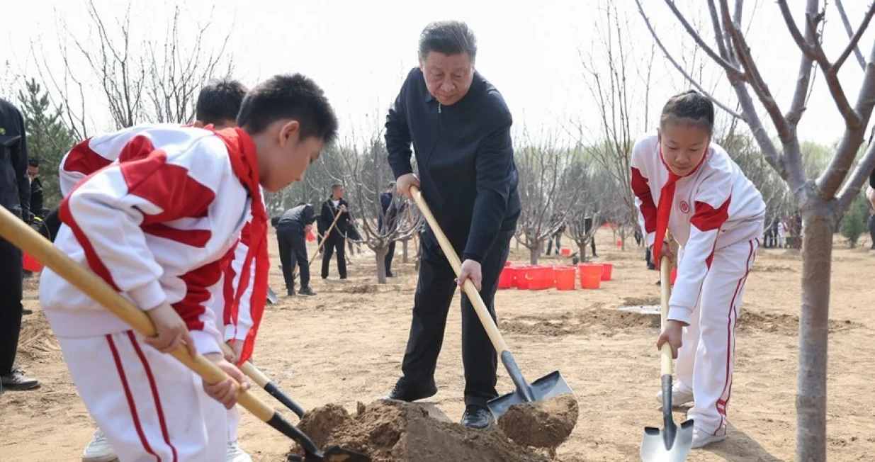 Xi Jinping posadio nekoliko sadnica drveća/