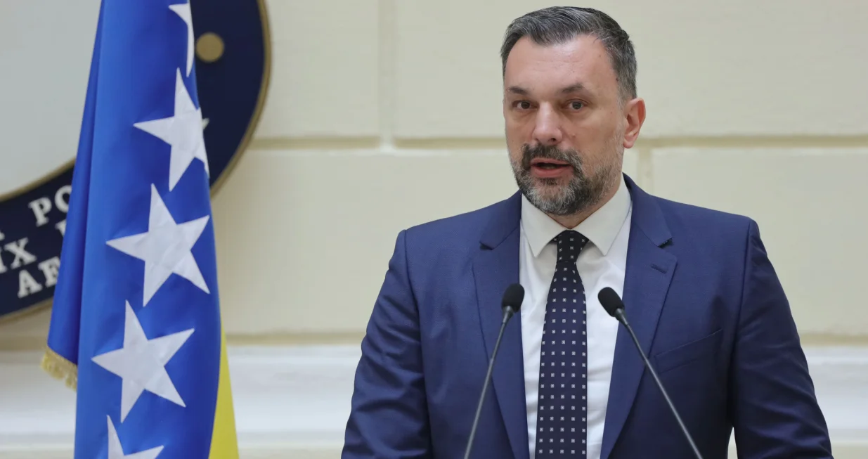 Mvp BiH - Antonio Tajani i Alexander Schallenberg, šefovi diplomatija Italije i Austrije i Elmedin Konaković/Senad Gubelić